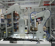 Smart material feeding systems and 6-Axis & 4-Axis SCARA Robots for part picking, feeding, and placement applications.